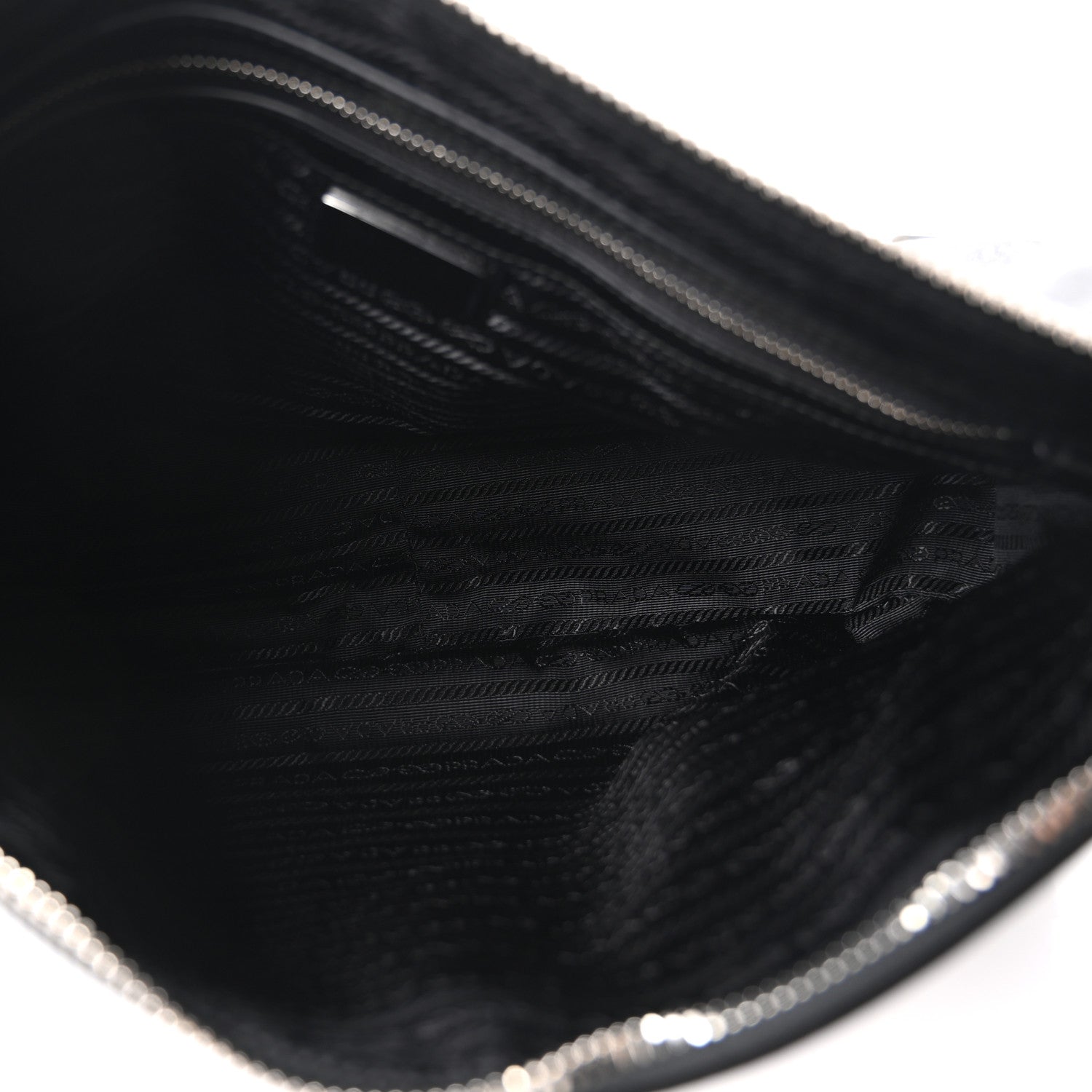 Prada Vitello Shine Shoulder Bag Black 5 of 9