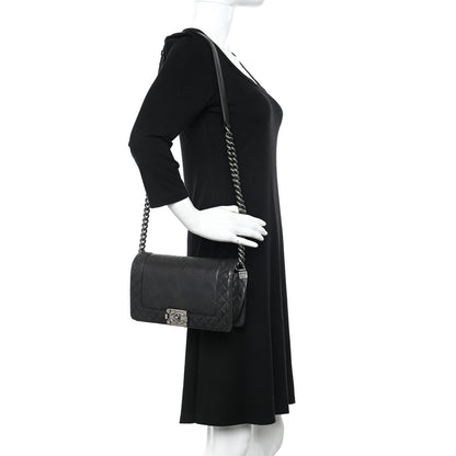 Chanel Calfskin Medium Boy Reverso Flap Black 2 of 10