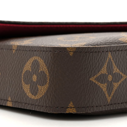 Louis Vuitton Monogram Pochette Felicie Chain Wallet Fuchsia 10 of 19