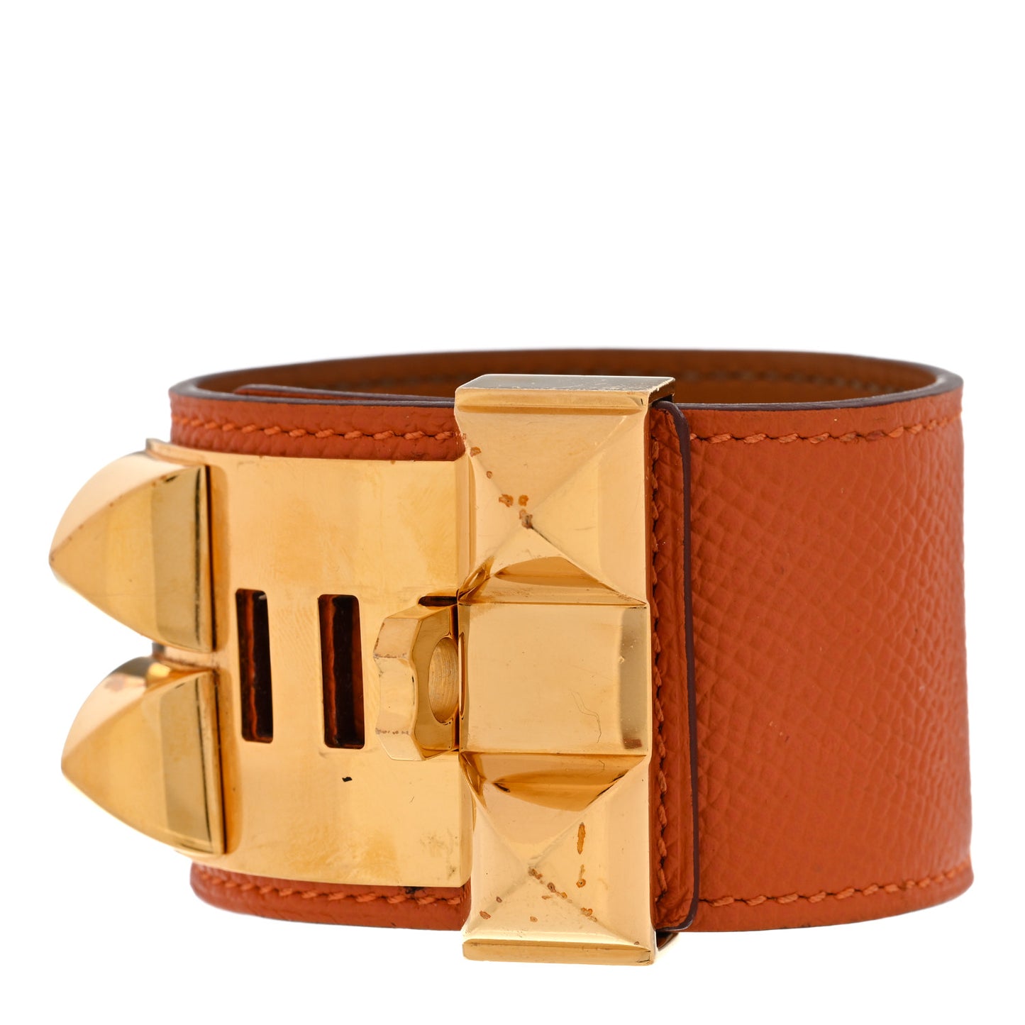 Epsom Collier De Chien CDC Bracelet S Orange