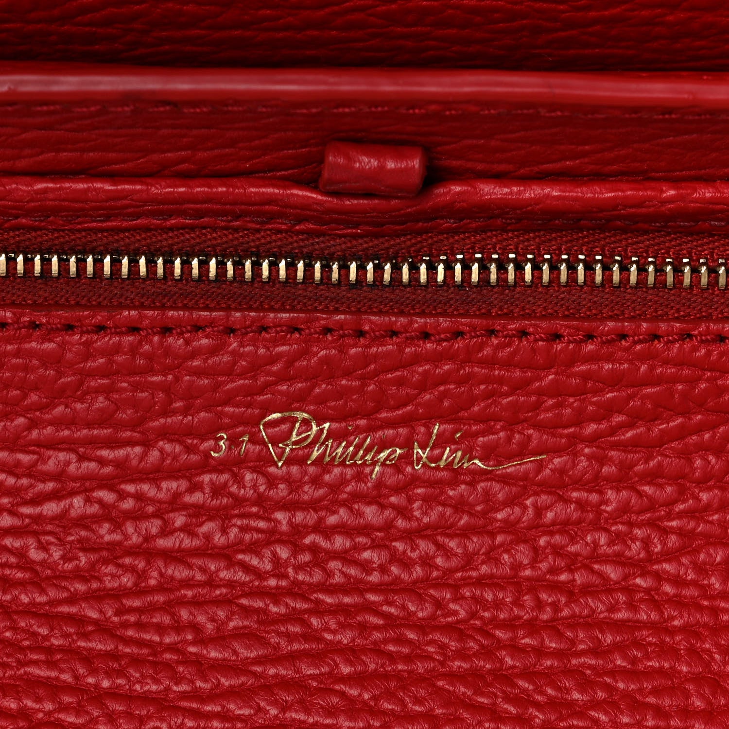 3.1 Phillip Lim Textured Calfskin Medium Pashli Satchel Red 6 of 12