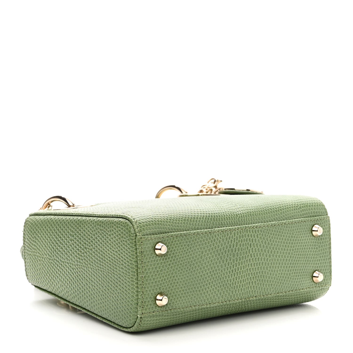 Christian Dior Lizard Mini Lady Dior Vert Saule 4 of 10