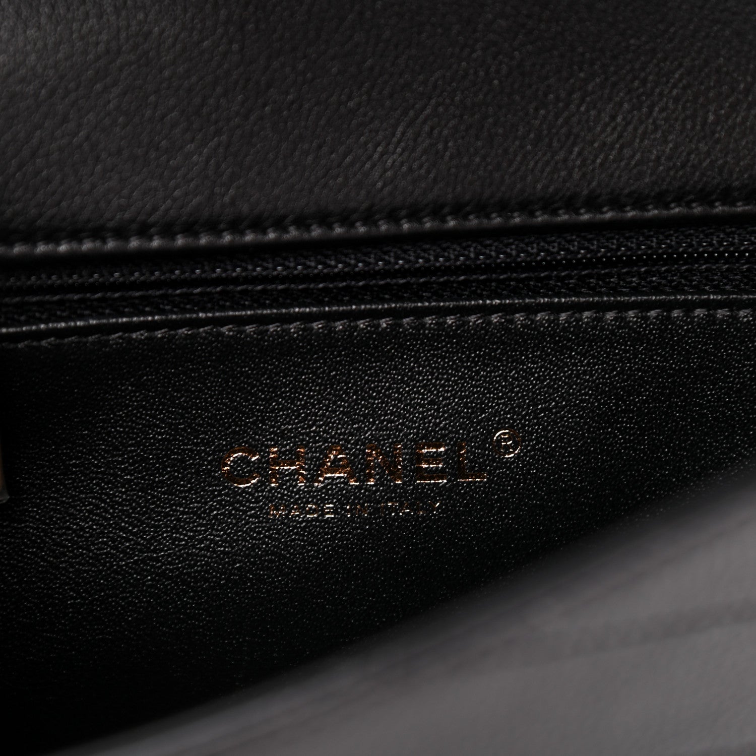 Chanel Calfskin Chevron Stitched Coco Waist Bag Black 6 of 10