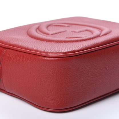 Gucci Pebbled Calfskin Small Soho Disco Bag Tabasco Red 5 of 9