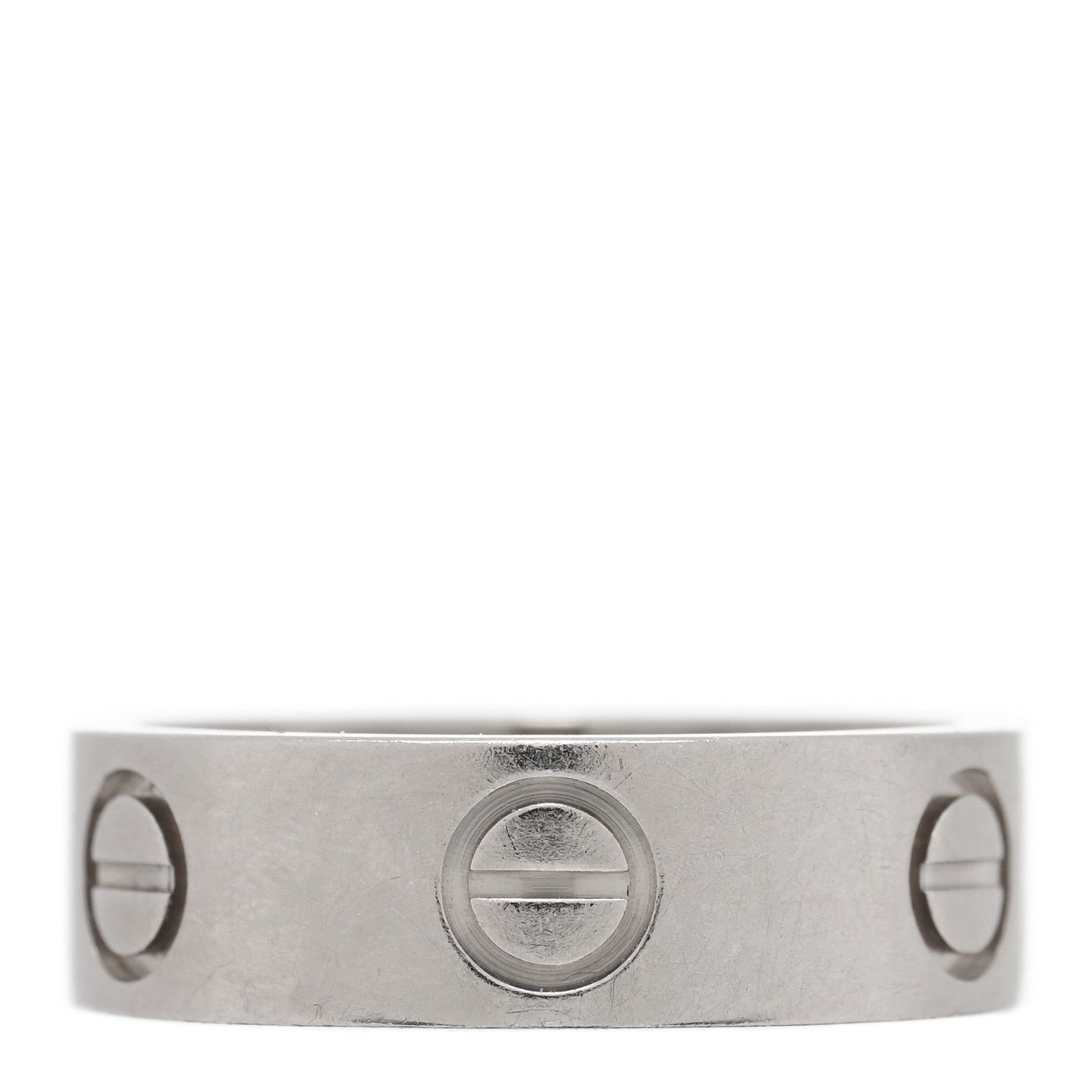 Cartier 18K White Gold 5.5mm LOVE Ring 49 5 1 of 4