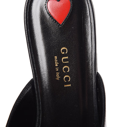 Gucci Malaga Kid Horsebit Slide Sandals 37.5 Black 6 of 10