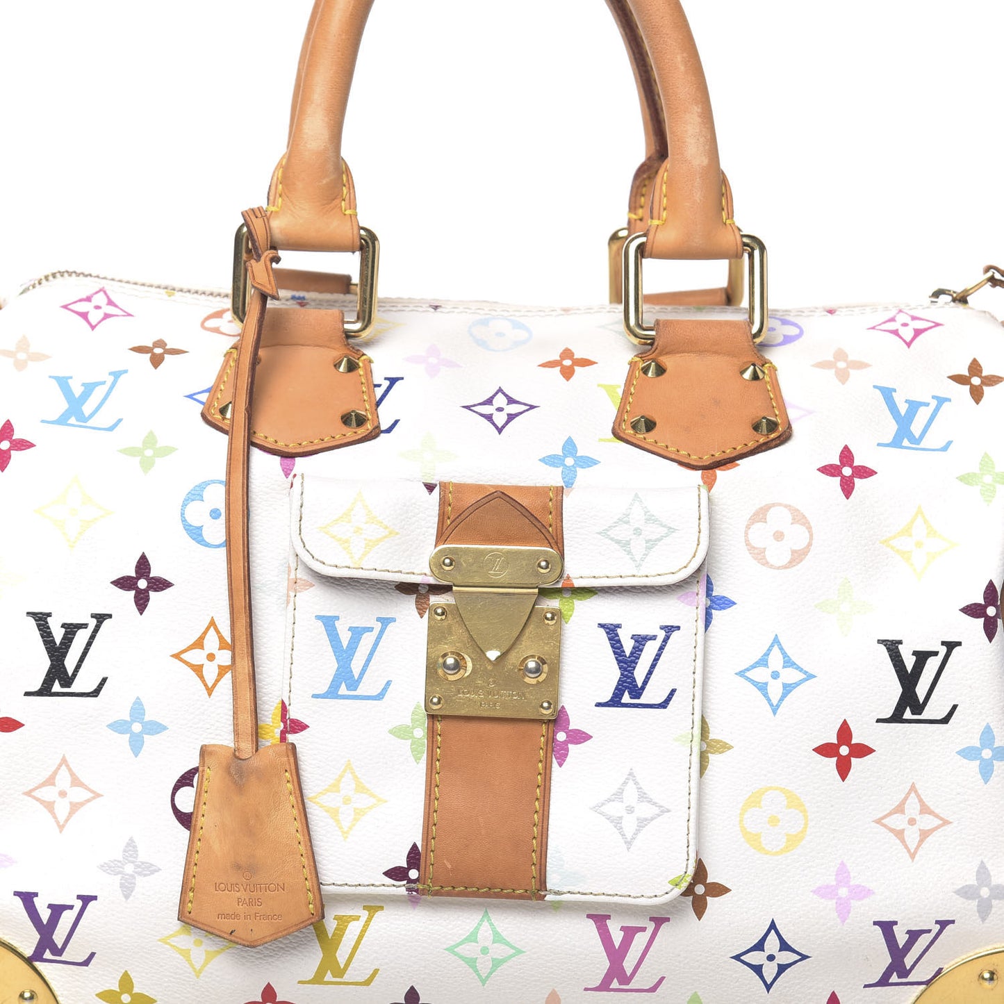 Monogram Multicolor Speedy 30 White