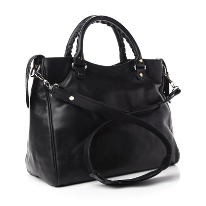 Balenciaga Veau Amp Plate Silver Hardware Velo Black 3 of 10