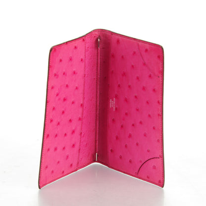 Hermes Ostrich Agenda Cover Fuchsia 5 of 7