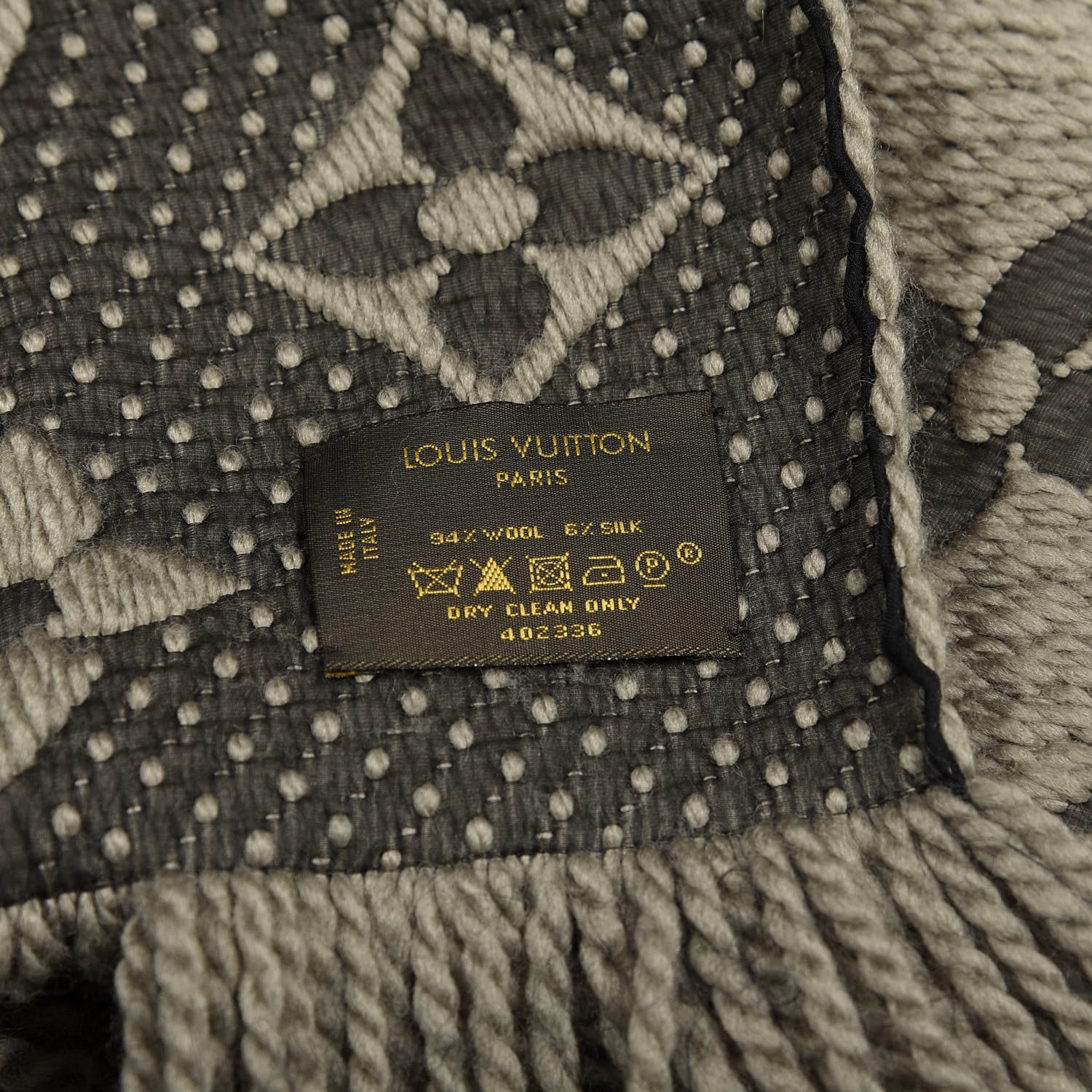 Louis Vuitton Wool Silk Logomania Scarf Verone 3 of 6