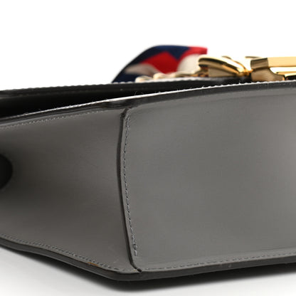 Gucci Calfskin Small Sylvie Shoulder Bag Deep Grey 9 of 12
