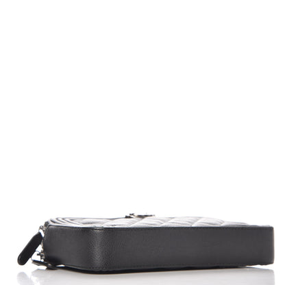 Chanel Calfskin Quilted Small Boy Clutch With Chain Black 4 of 9