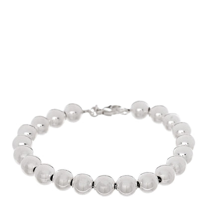 Tiffany Sterling Silver 8mm Hardwear Ball Bracelet 1 of 4