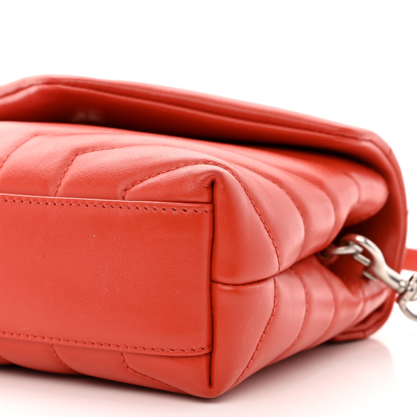 Calfskin Y Quilted Monogram Toy Loulou Crossbody Bag Coral