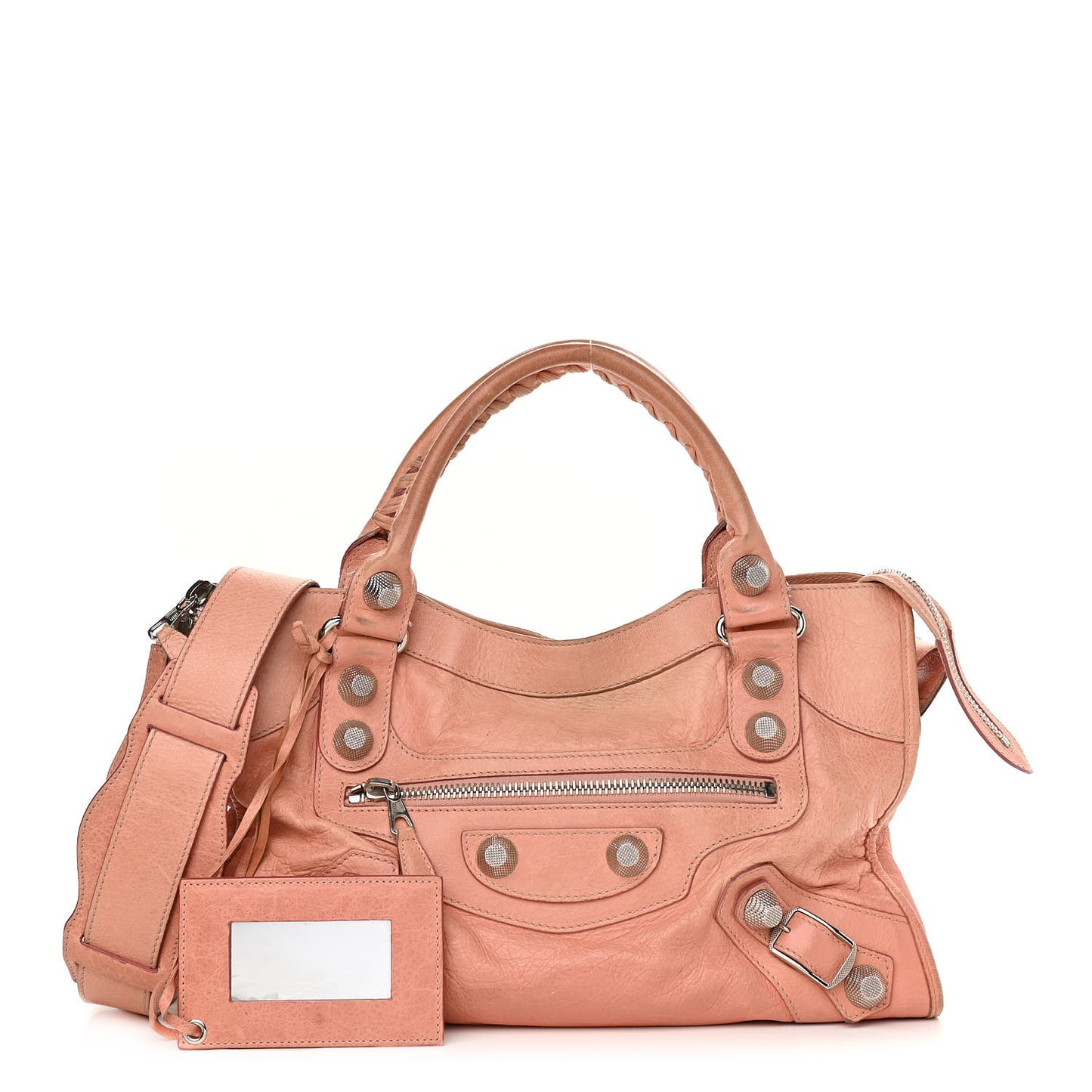 Agneau Giant 21 Silver Hardware City Vieux Rose