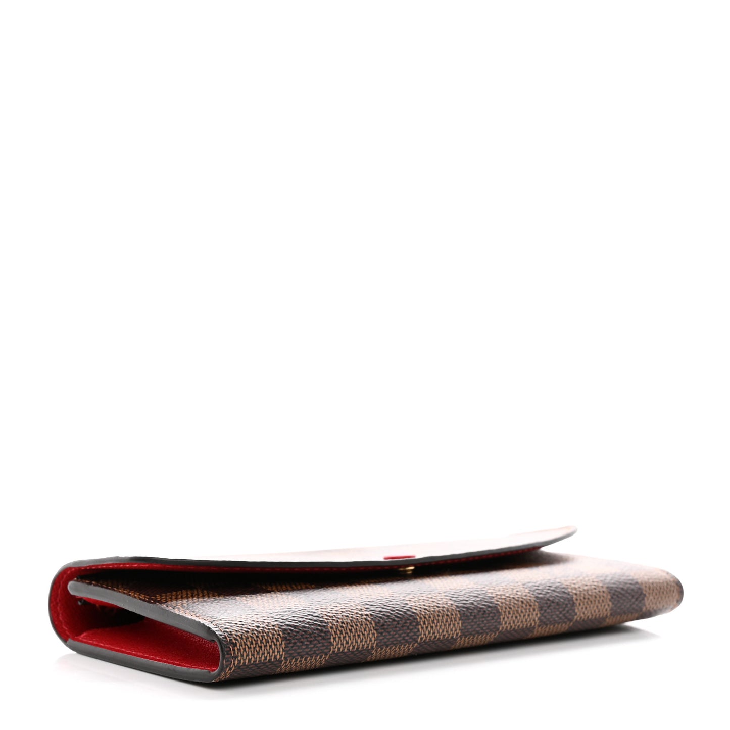 Damier Ebene Emilie Wallet Red