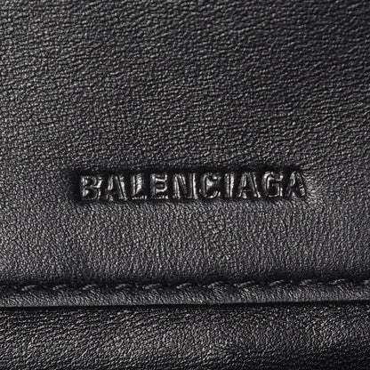 Balenciaga Velvet Logo Matelasse BB Chain Wallet Black 8 of 8