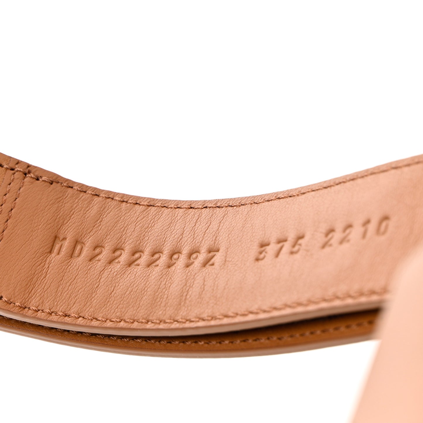 Calfskin Womens Chypre Sandals 37.5 Gold