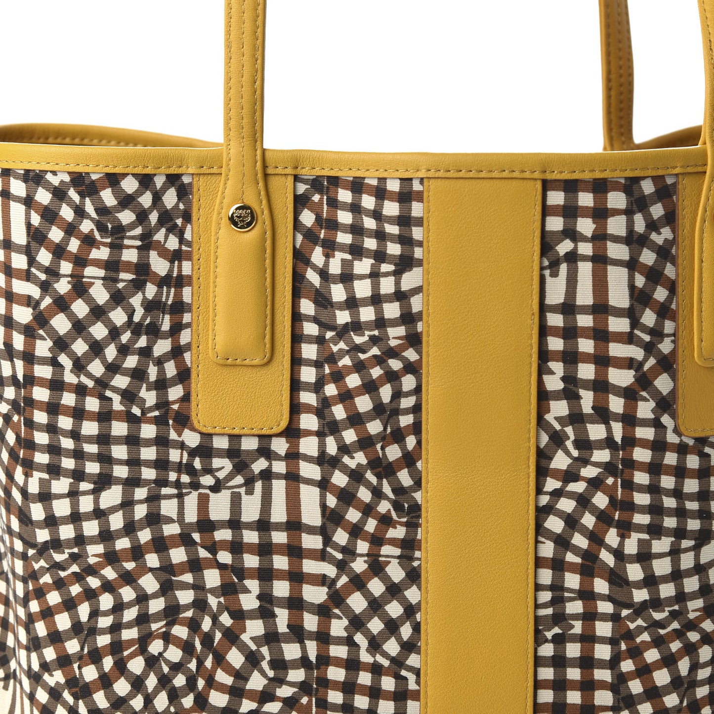 Visetos Medium Liz Reversible Shopper Tote Cognac Yellow
