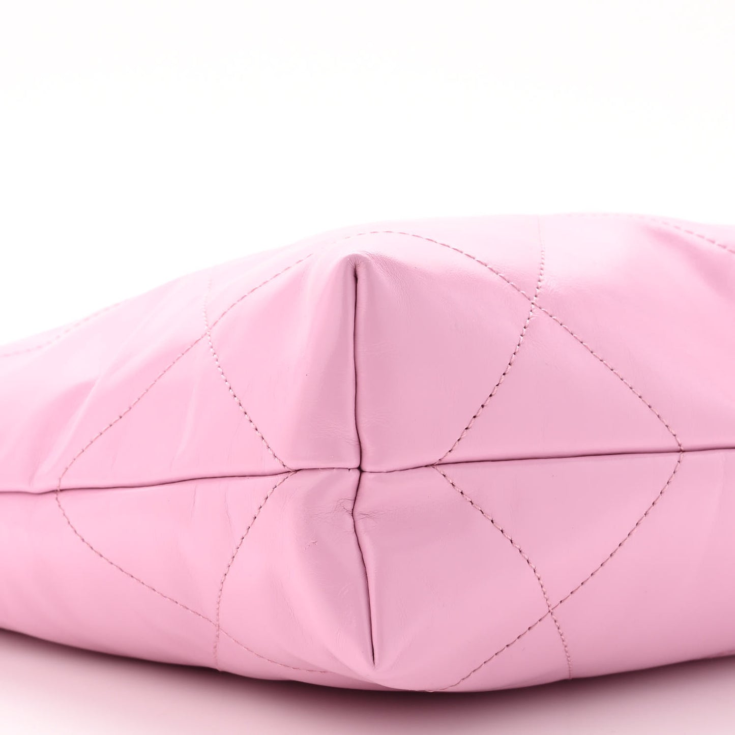 Shiny Calfskin Quilted Small Chanel 22 Pink