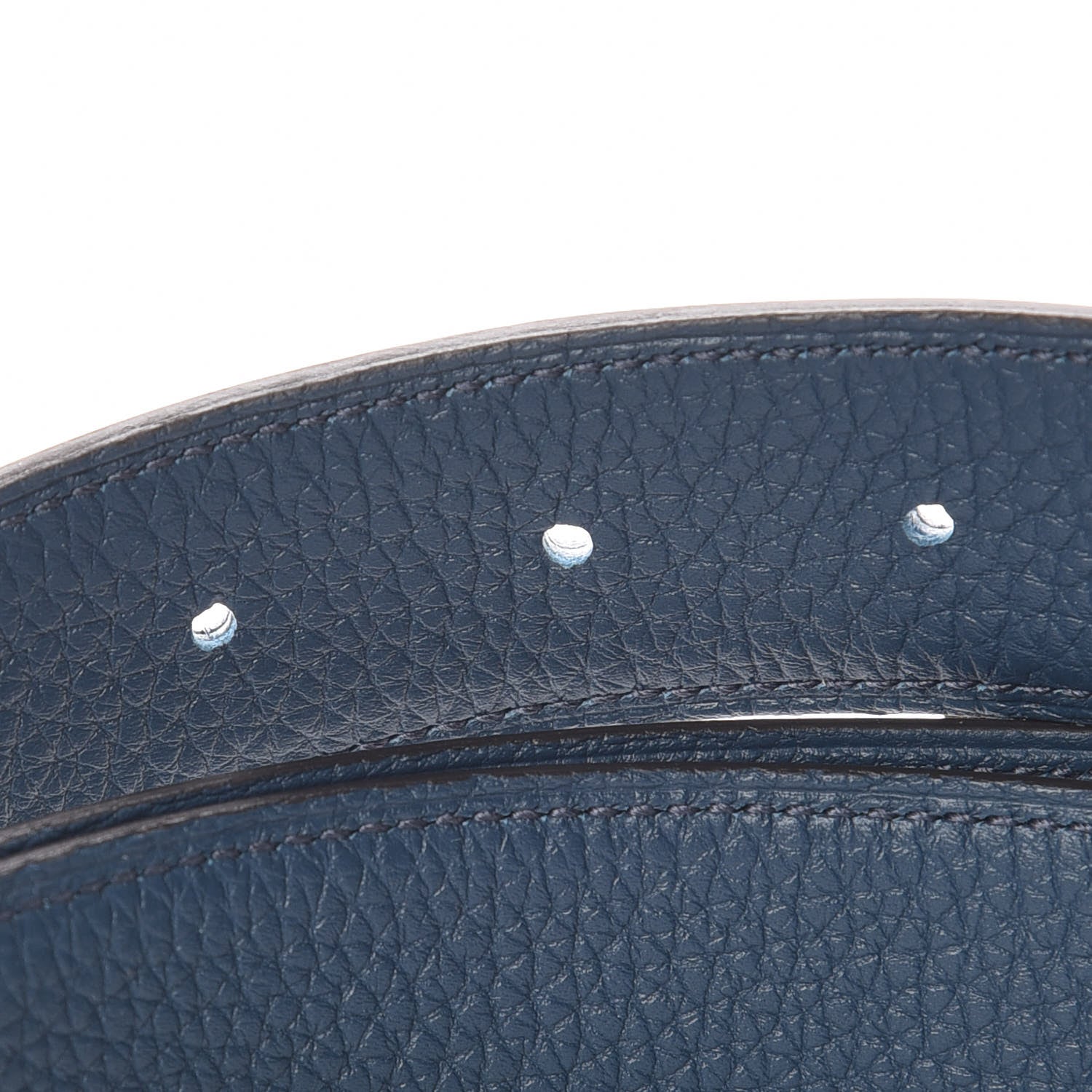 Hermes Box Togo 32mm Au Carre H Belt 90 Black Bleu De Prusse 5 of 6