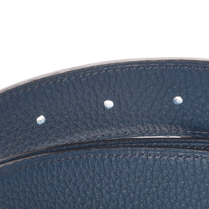 Hermes Box Togo 32mm Au Carre H Belt 90 Black Bleu De Prusse 5 of 6