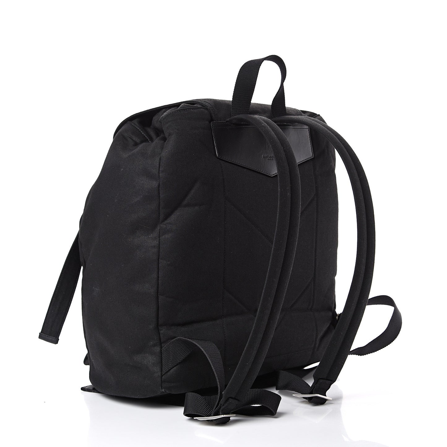 Canvas Multi Patch Backpack Black