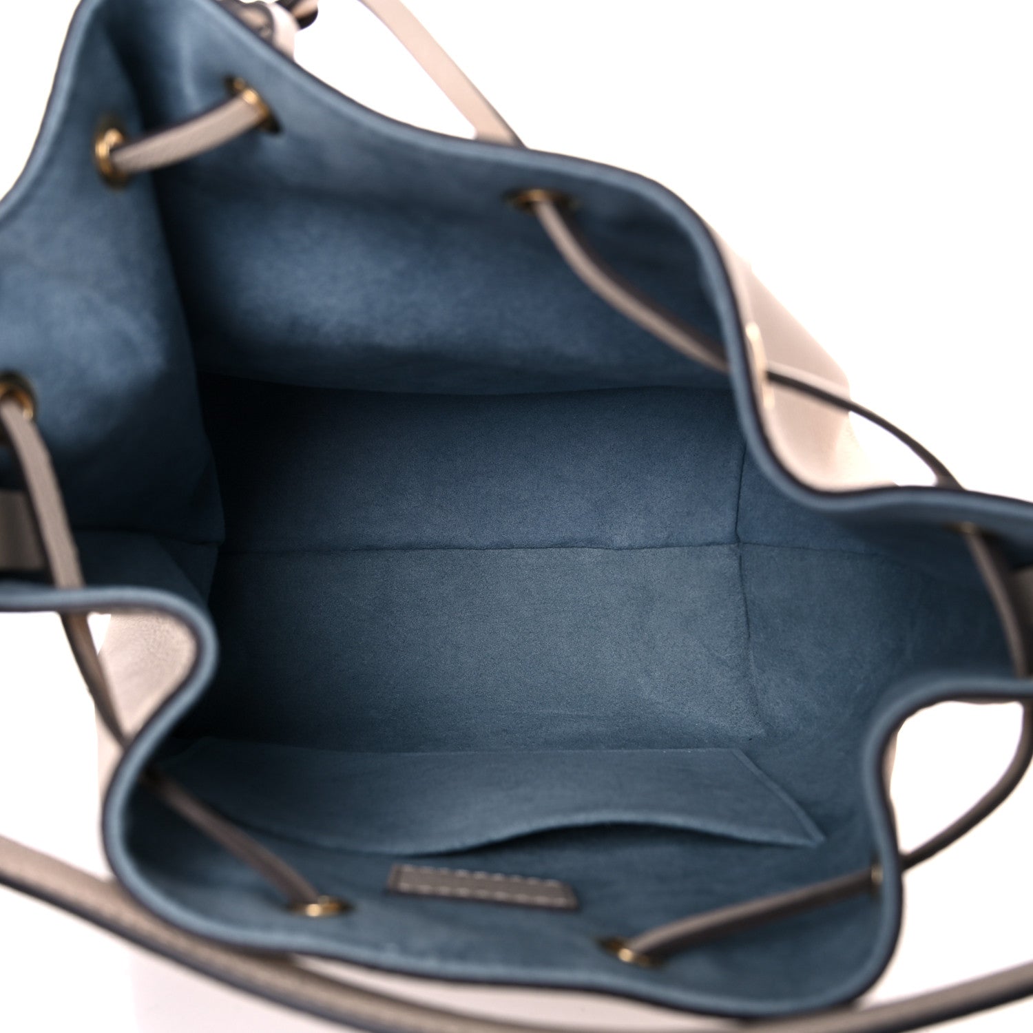 Louis Vuitton Calfskin Lockme Bucket MM Greige 5 of 12