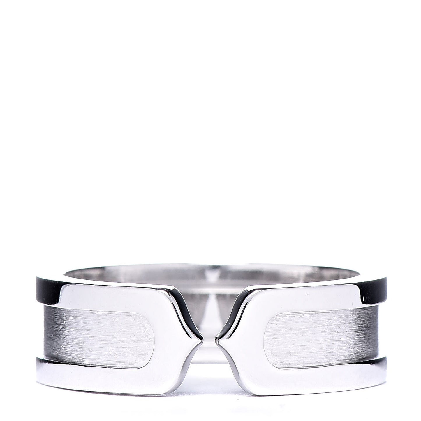 18K White Gold 6.5mm C De Ring 56 7.5