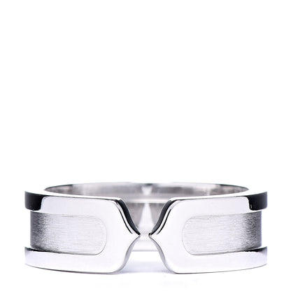 Cartier 18K White Gold 6.5mm C De Ring 56 7.5 1 of 6
