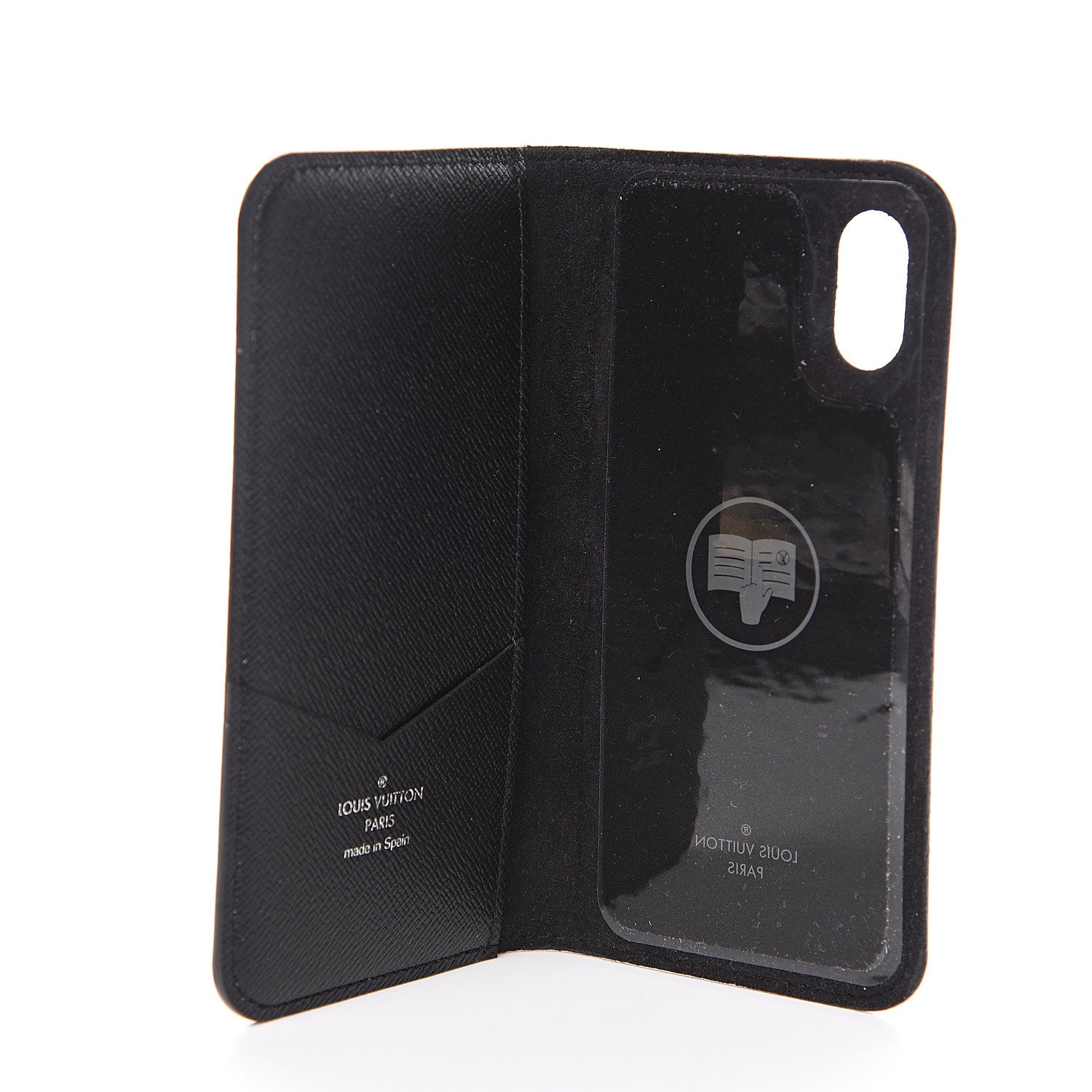 Louis Vuitton Monogram Eclipse iPhone X/XS Folio Case 4 of 5