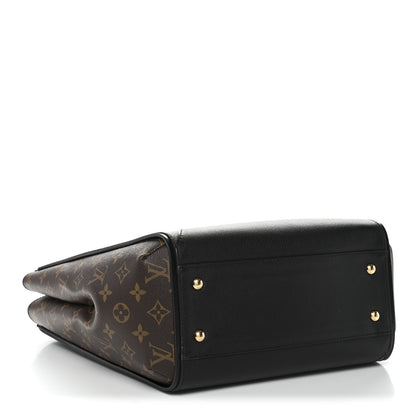 Louis Vuitton Calfskin Monogram Kimono Tote Black 4 of 9