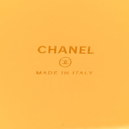 Chanel Caviar Quilted Top Handle Vanity Case Yellow 6 of 10
