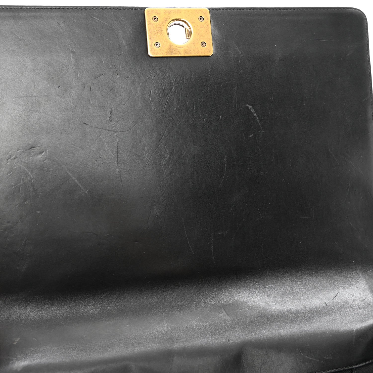 Chanel Glazed Calfskin Large Boy Flap Black 11 of 13