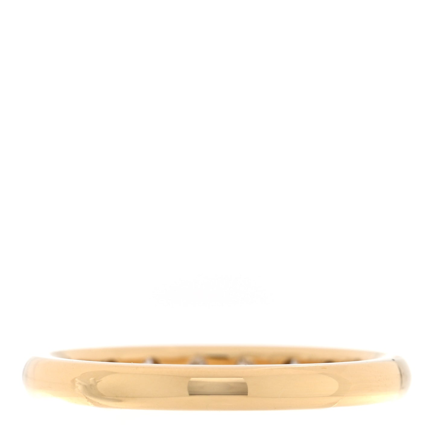 18K Yellow Gold Diamond Elsa Peretti 8 Diamond Stacking Band Ring 61 9.5