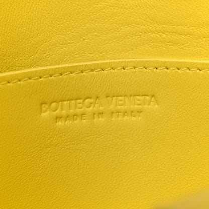 Bottega Veneta Lambskin Maxi Intrecciato Small Cassette Crossbody Bag Lemonade 10 of 21