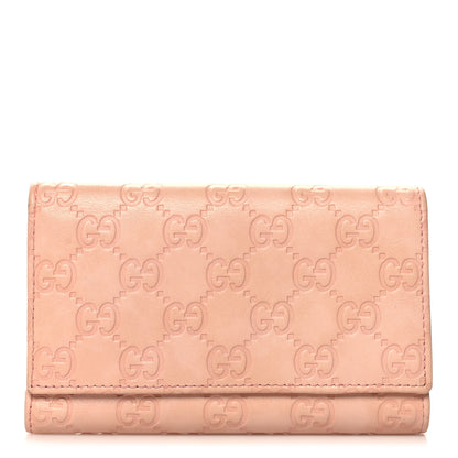 Gucci Guccissima Continental Flap Wallet Pink 1 of 10