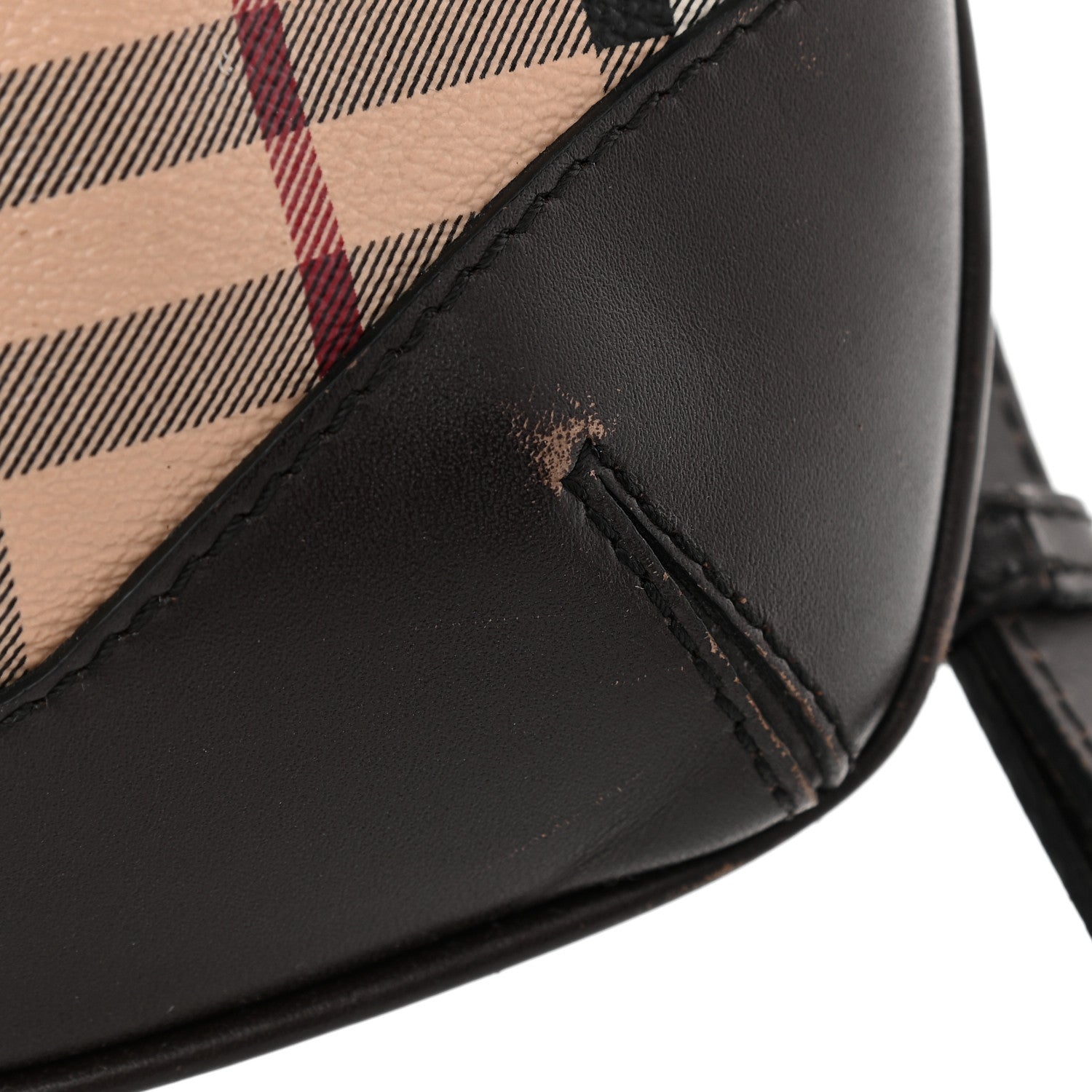 Burberry Haymarket Check Hartham Crossbody Chocolate 14 of 14