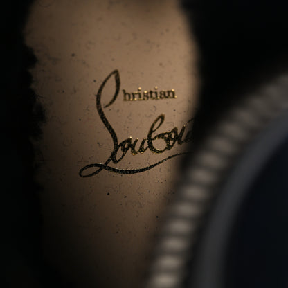 Christian Louboutin Kid Calfskin Suede Rubber Shearling Glory Duck Flat Boot 37 Black 8 of 9