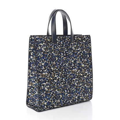 Fendi Nylon Vitello Elite Flamingo Granite Lightning Monster Eyes Vertical Tote Military Lavagna Multicolor 3 of 9