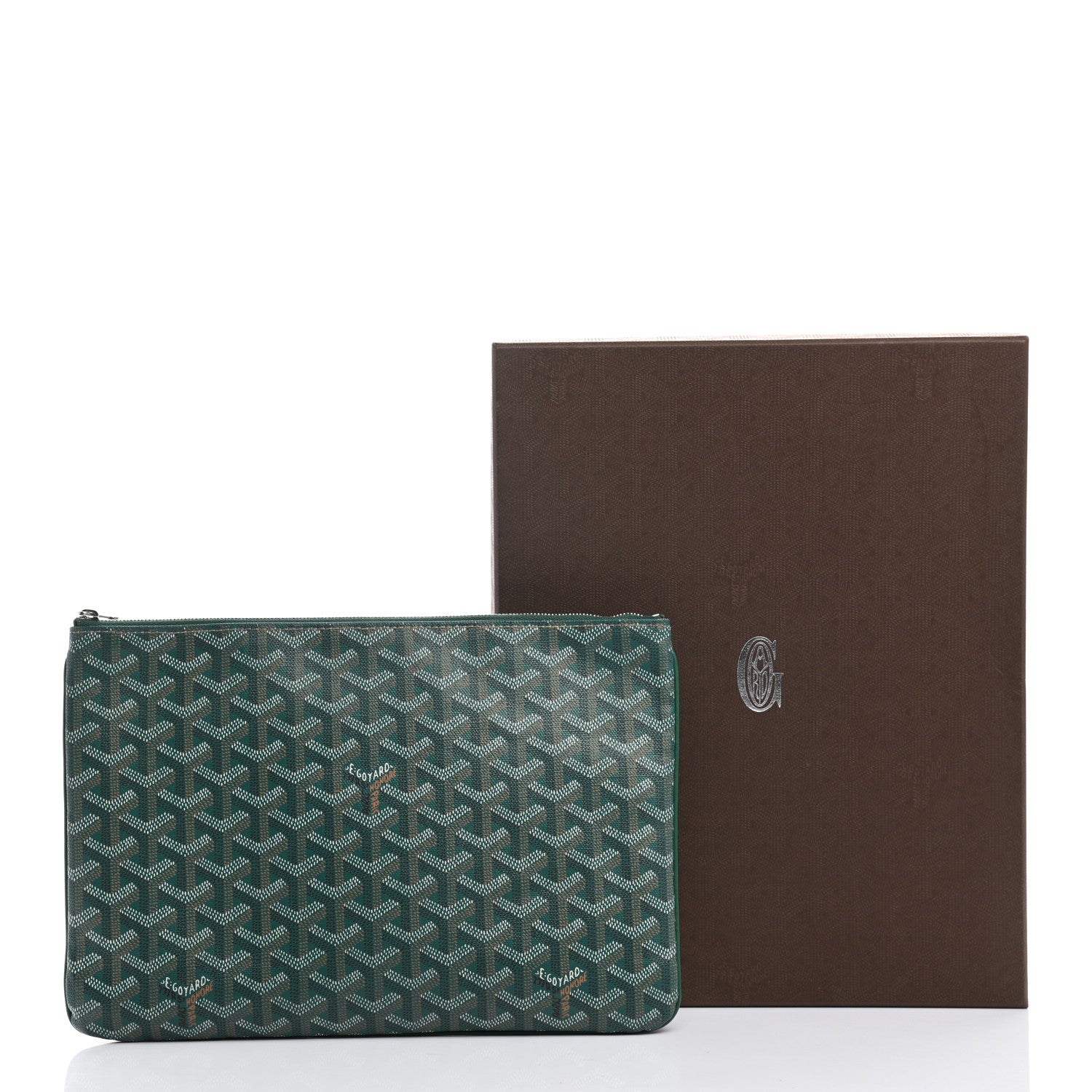 Goyard Goyardine Senat Pochette MM Green 9 of 9