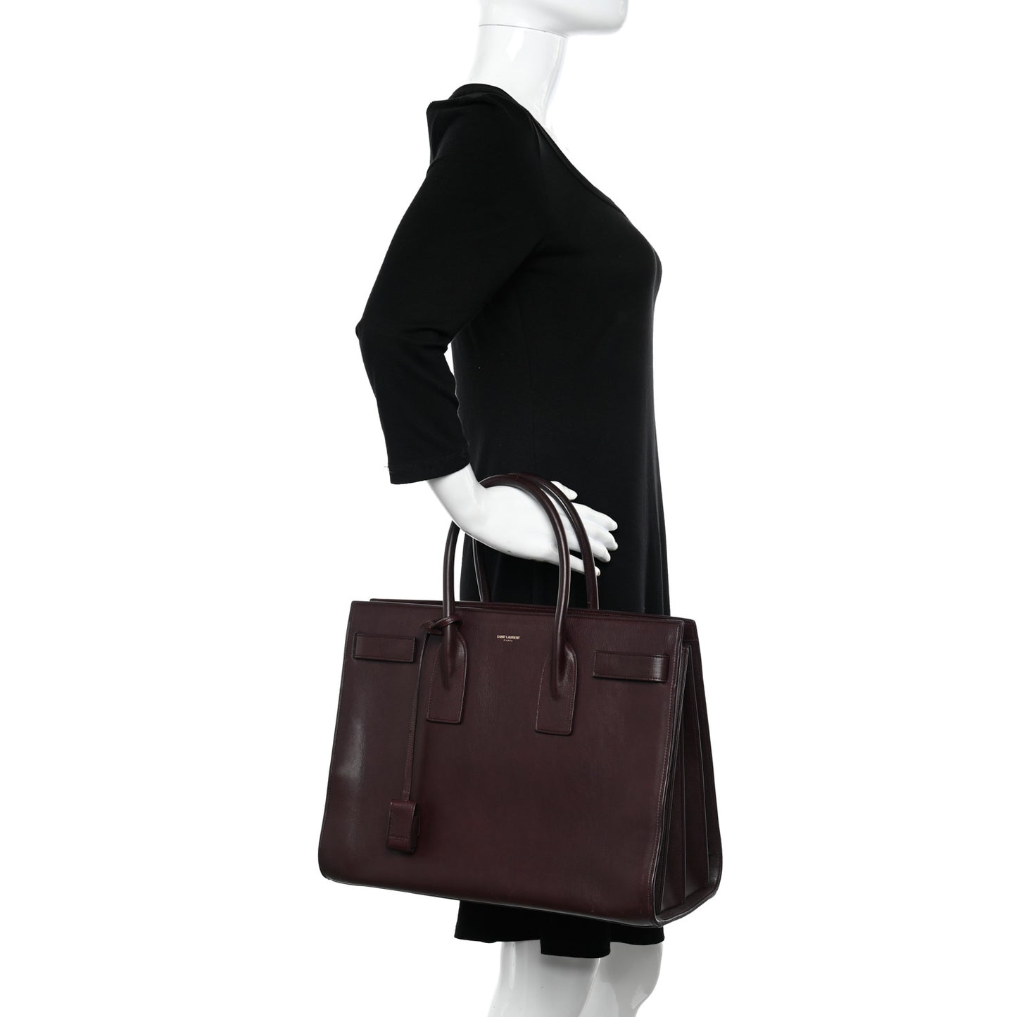 Calfskin Large Sac de Jour Carryall Amarena