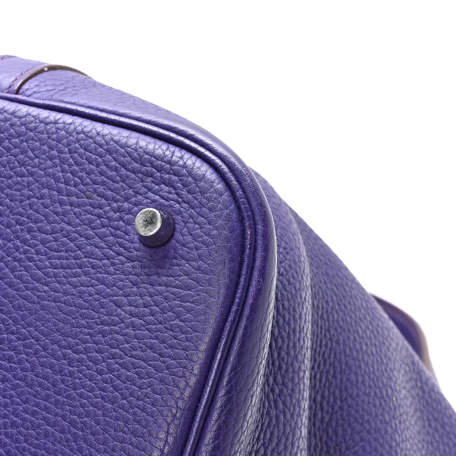 Hermes Taurillon Clemence Picotin Lock 26 GM Iris 11 of 11
