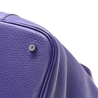 Hermes Taurillon Clemence Picotin Lock 26 GM Iris 11 of 11
