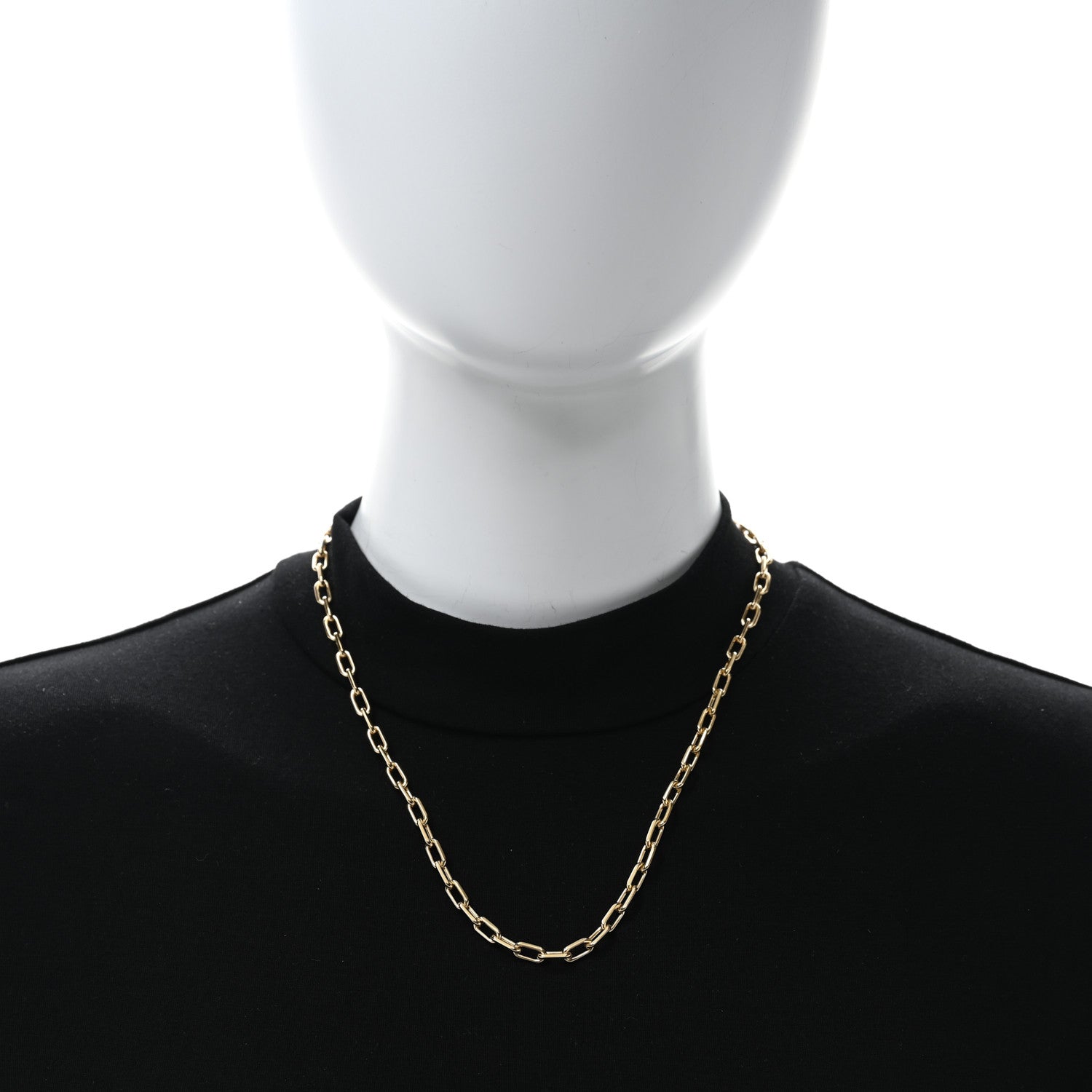 Cartier 18K Yellow Gold 5mm Spartacus Chain Necklace 2 of 4