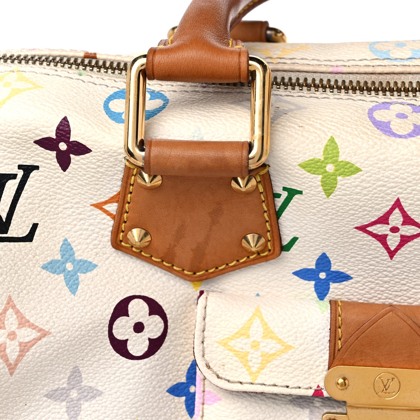 Monogram Multicolor Speedy 30 White