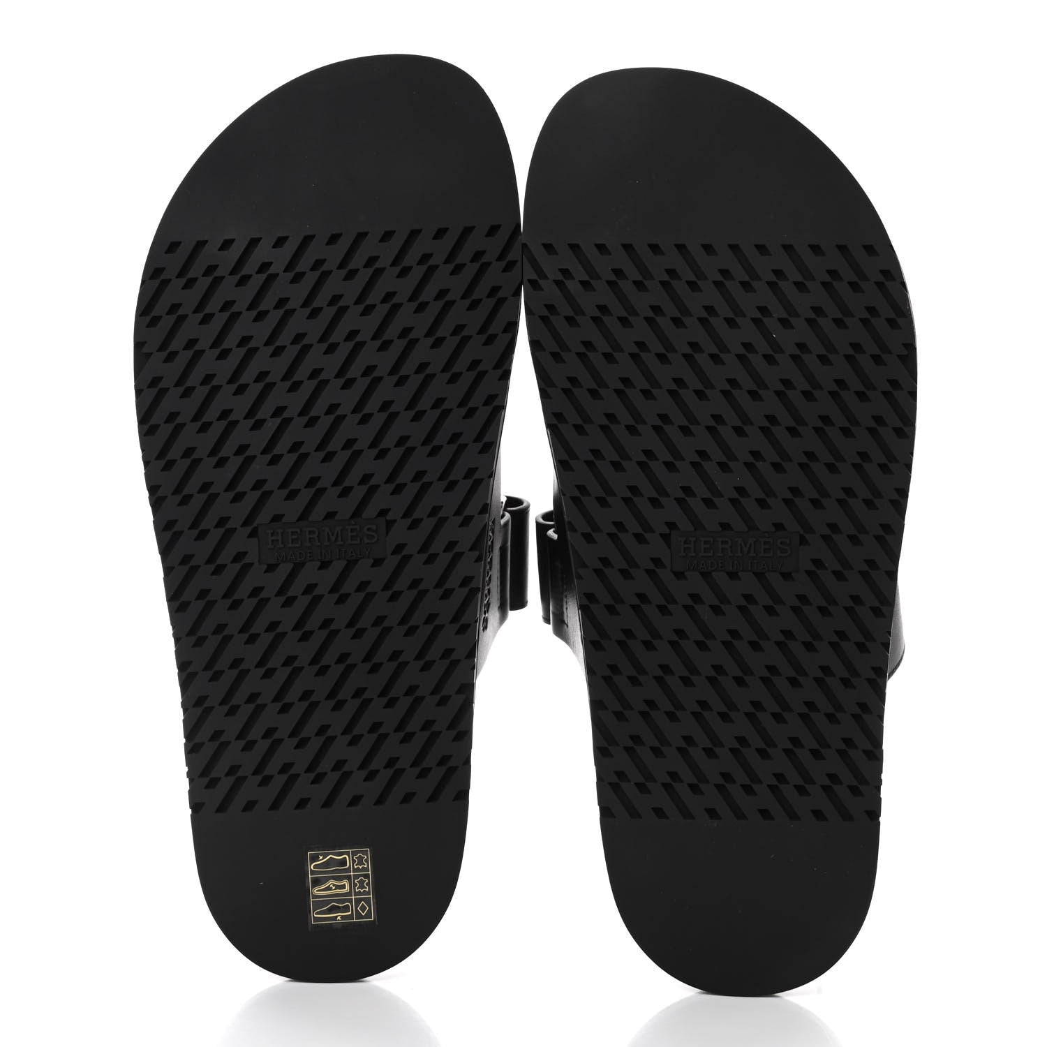 Hermes Calfskin Womens Chypre Sandals 40 Black 4 of 4