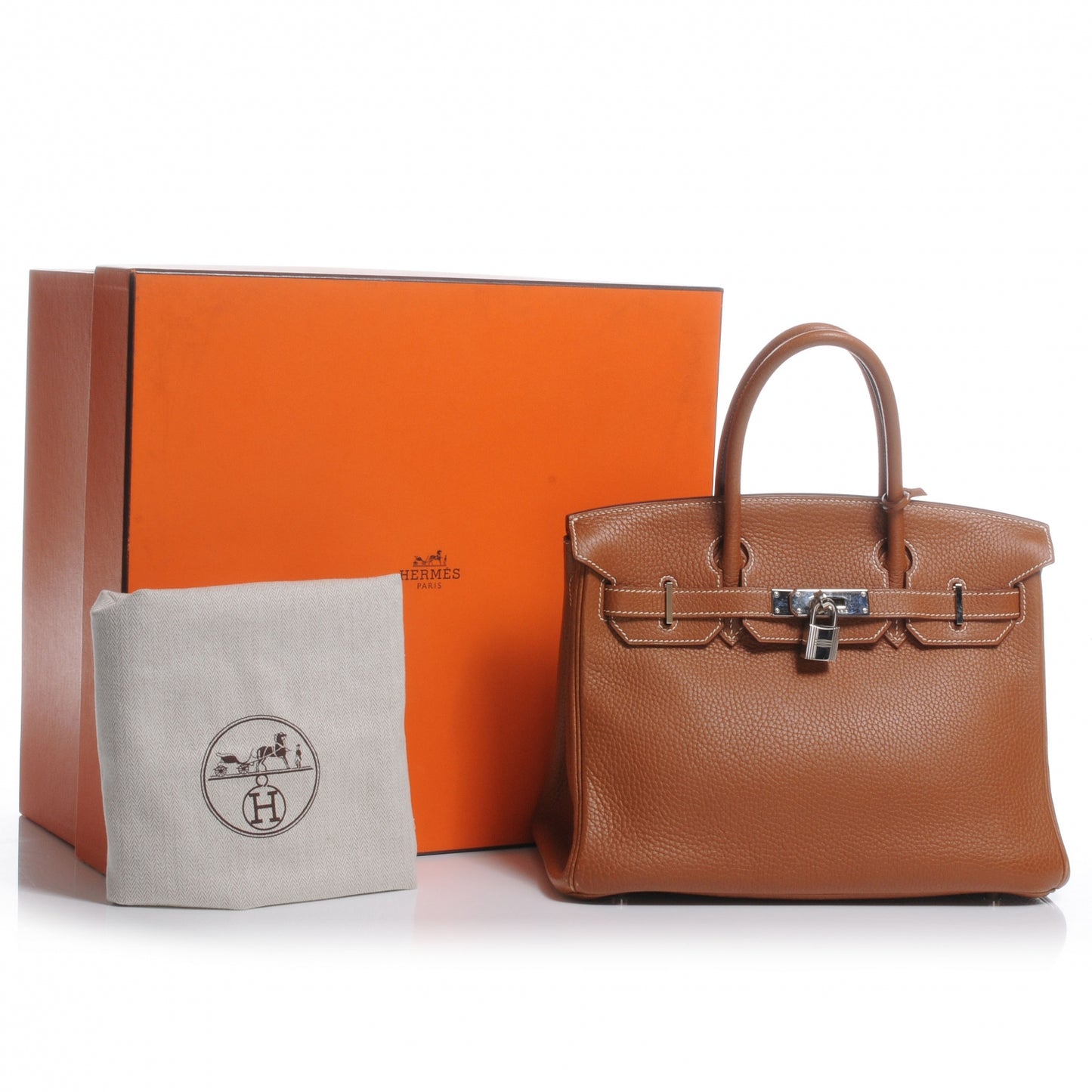 Taurillon Clemence Birkin 30 Gold
