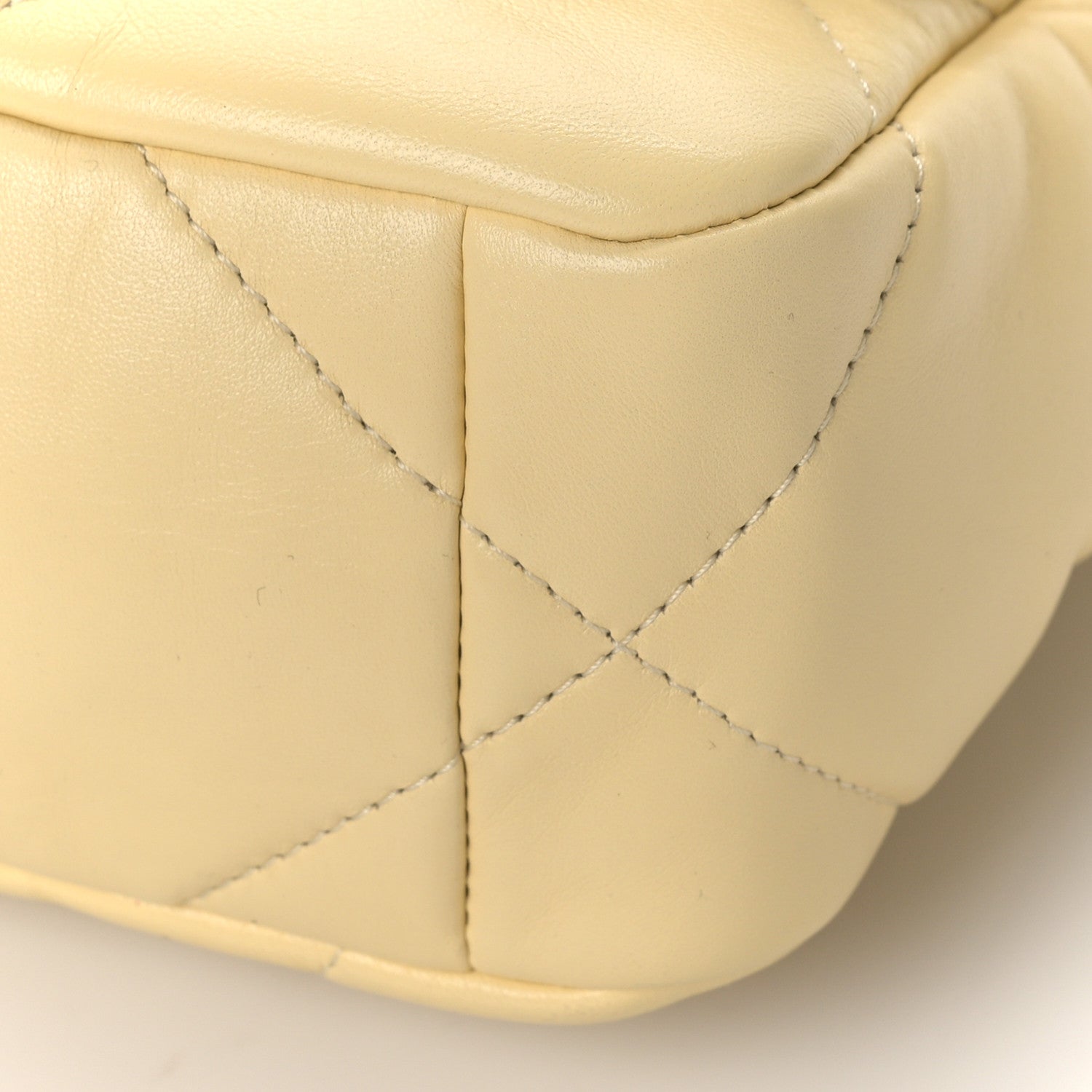 Chanel Lambskin Quilted Medium Chanel 19 Flap Yellow 8 of 8