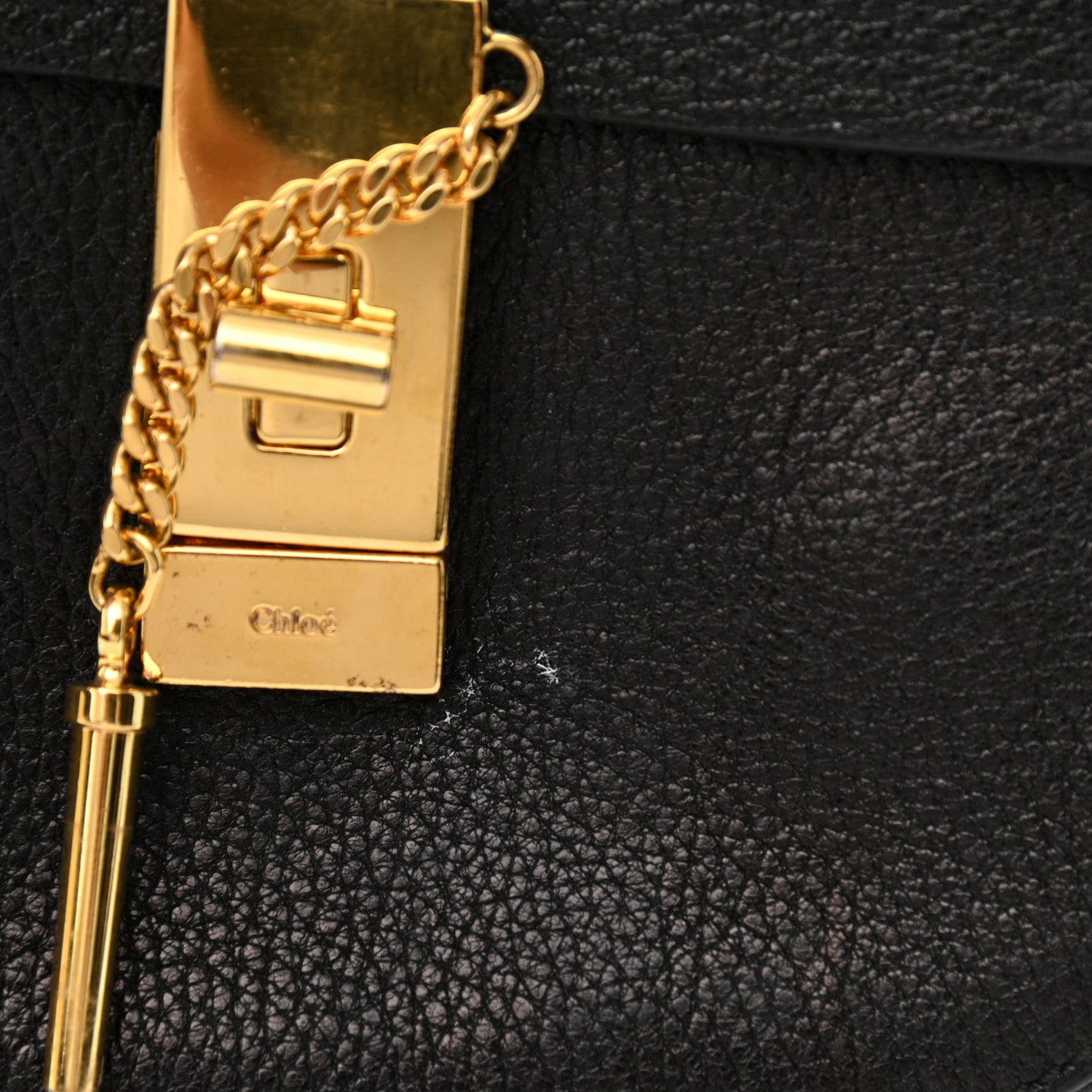 Chloe Goatskin Mini Drew Shoulder Bag Black 10 of 11